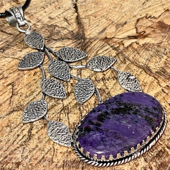 4” Charoite Pendant known as “The Transformation Stone” - Picture 8 of 12